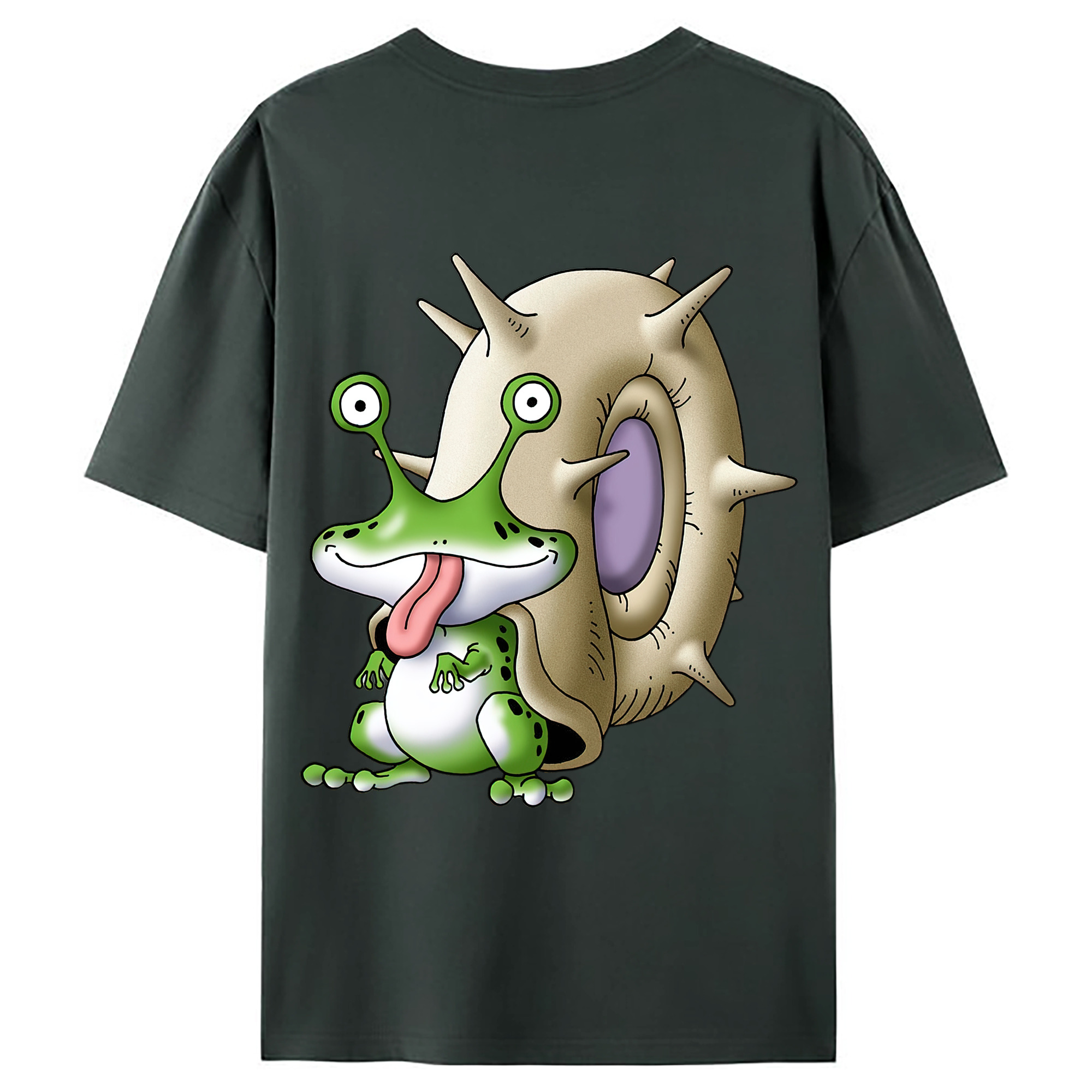 （画像用） ドラゴンクエスト Doragon Kuesuto Dragon Quest 綿100％ メンズ半袖Tシャツ（バックプリント） 通気性